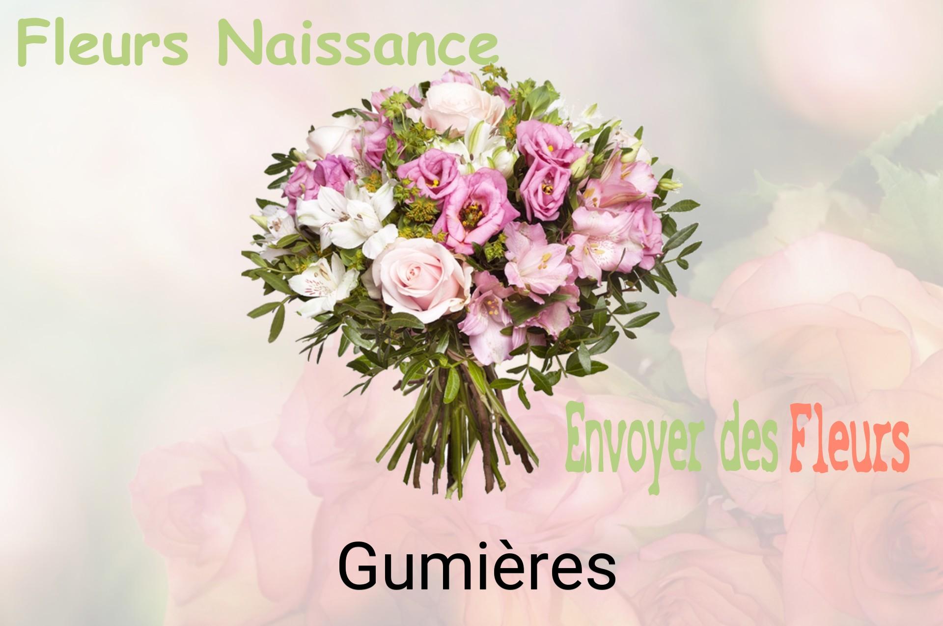 Bouquet de fleurs de naissance livré à Gumières